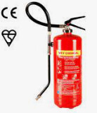 WET CHEMICAL - Fire Extinguisher 6 L, BSI-KITE MARKED, FlameTech / Secure