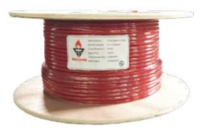 Fire Resistant cable 2 Core X 1.5mm2, 100m Roll, Red Color, Secure