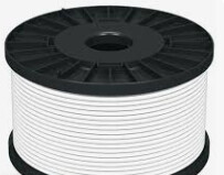 Fire Resistant cable 2 Core X 2.5mm2, 100m Roll, White Color, SECURE