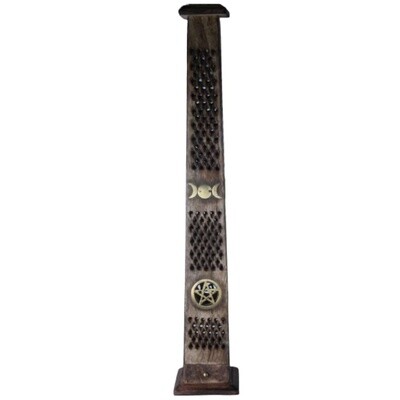 19&quot; WOODEN INCENSE TOWER