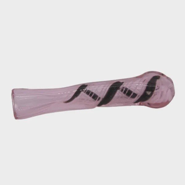 3.5&quot; FUMED CHILLUM W/ DICRO FLAT  MOUTHPIECE