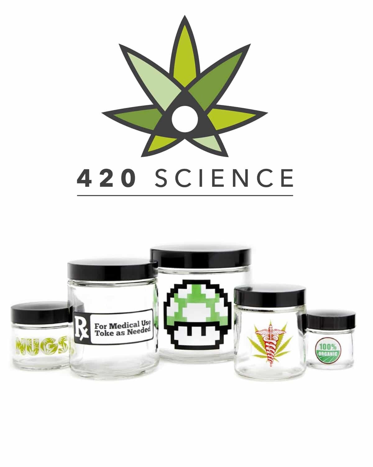 420 JARS SCREW TOP LARGE ASSORTED