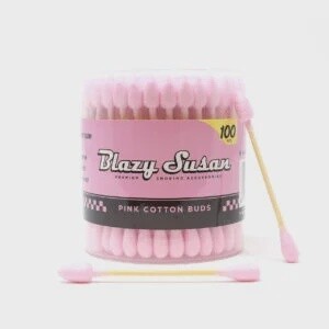 BLAZY SUSAN PINK COTTON BUDS 100 COUNT