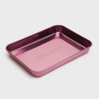 LAZY SUSAN ROLLING TRAY STAINLESS STEEL PURPLE
