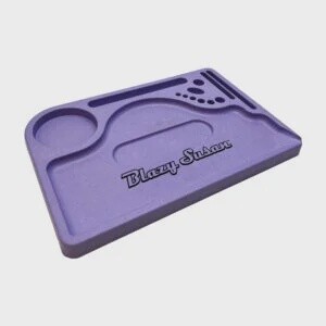 BLAZY SUSAN HEMP PLASTIC TRAY PURPLE