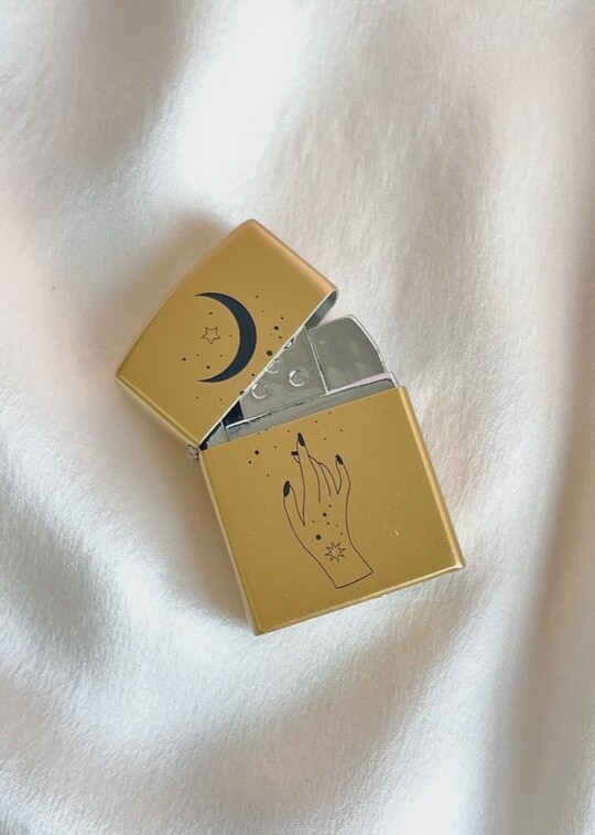 GOLD CELESTIAL REFILLABLE LIGHTER