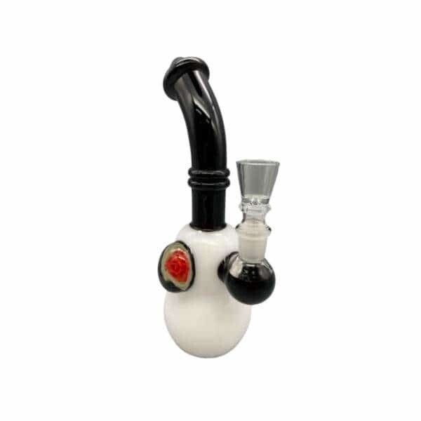 8&quot; COLORTUBE MARBLE GLASS WATER PIPE
