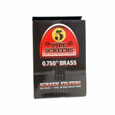 BRASS PIPE SCREENS .750