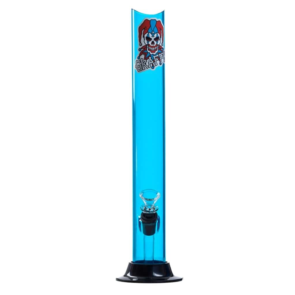 GRAFFIX 2&quot; X 21&quot; STRAIGHT ACRYLIC WATERPIPE W/ PLASTIC BASE