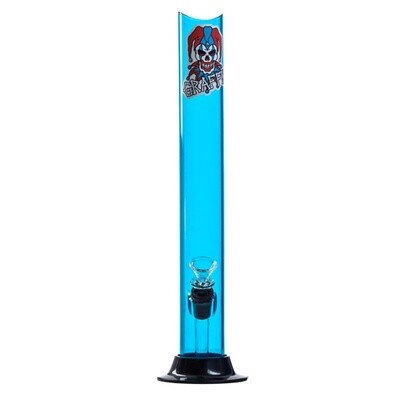GRAFFIX 2&quot; X 21&quot; STRAIGHT ACRYLIC WATERPIPE W/ PLASTIC BASE