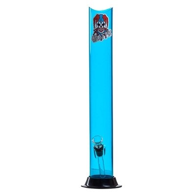 GRAFFIX 2&#39; X 18&#39; STRAIGHT ACRYLIC WATER PIPE W/ PLASTIC BASE