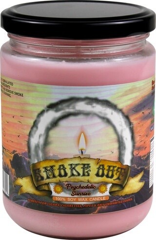 SMOKE OUT CANDLE PSYCHEDELIC SUNRISE