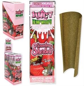JUICY HEMP WRAPS STRAWBERRY SHERBET