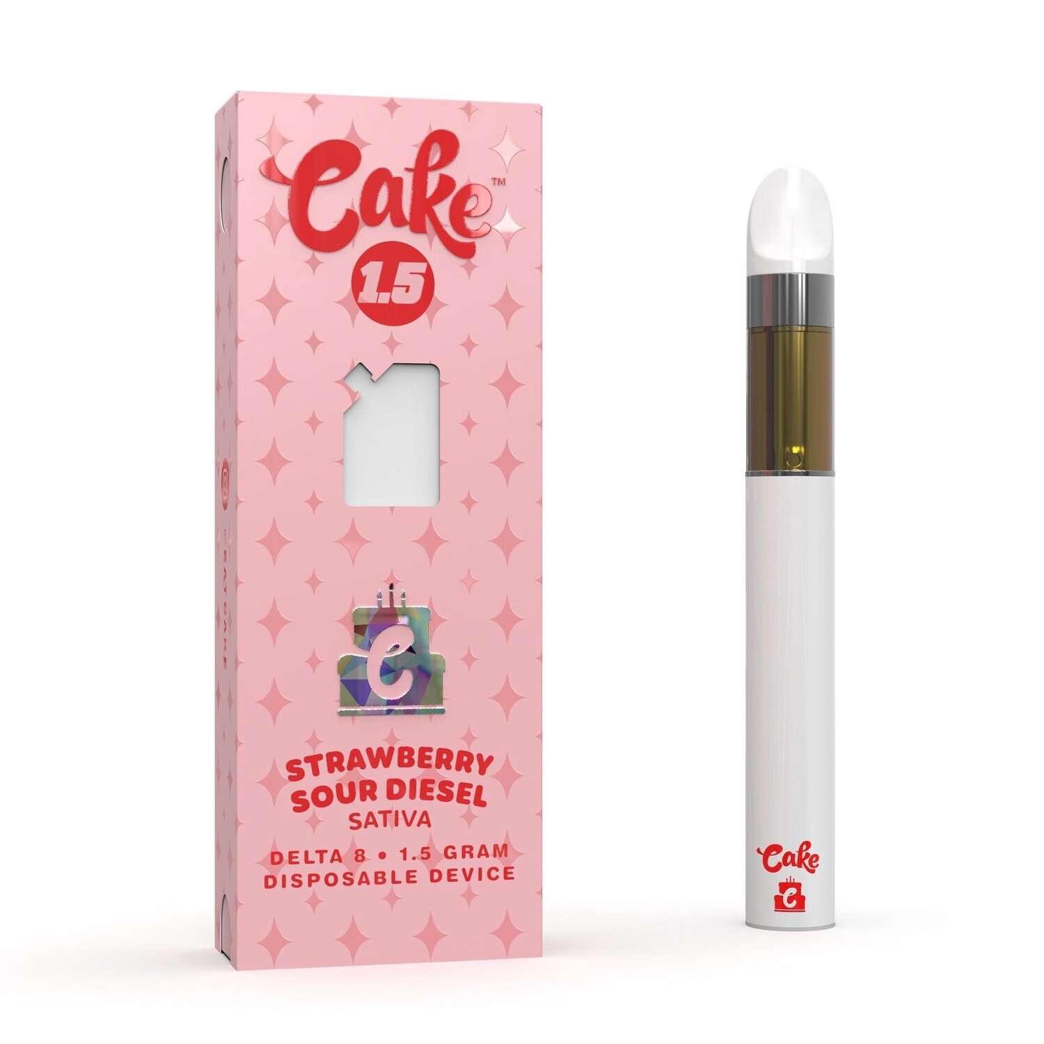 CAKE DELTA 8 DISPOSABLE STRAWBERRY SOUR DIESEL