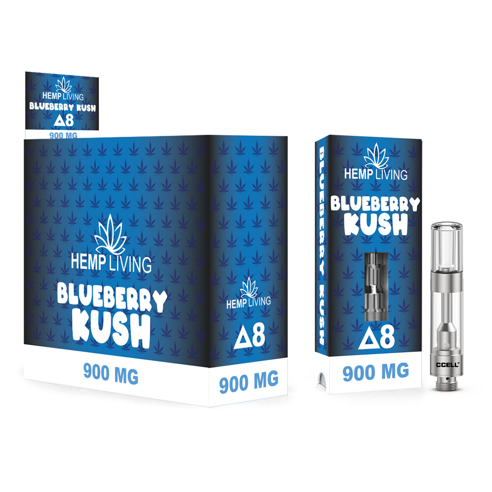 HEMP LIVING DELTA 8 CARTRIDGE BLUEBERRY KUSH