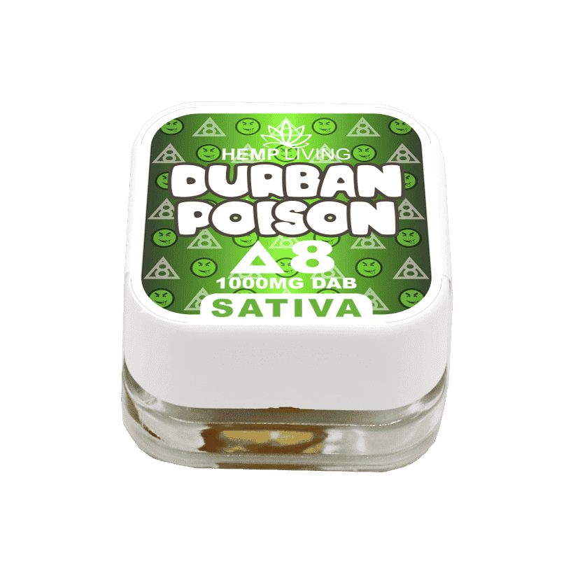 HEMP LIVING DELTA 8 DAB WAX DURBAN POISON
