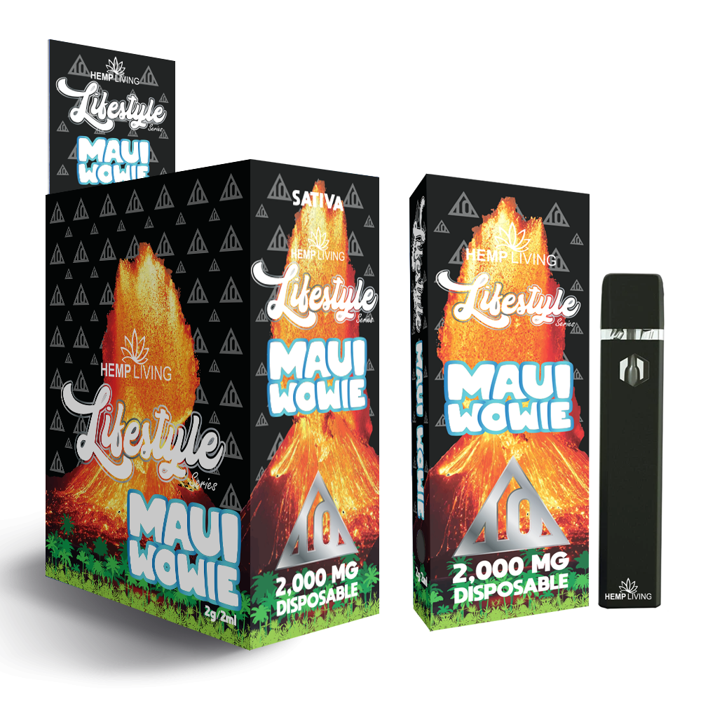 HEMP LIVING LIFESTYLE DELTA 10 DISPOSABLE MAUI WOWIE