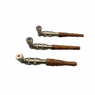 LARGE CHAMBER W/ WOOD STEM &amp; CAP W/ HOLE