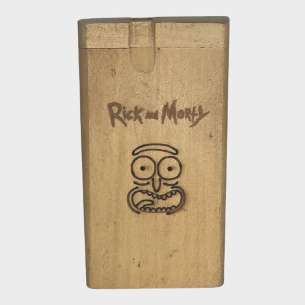 LARGE WOOD DUGOUT RICK AND MORTY