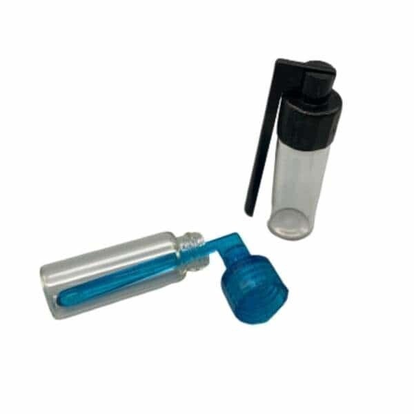 LARGE SNUFF VIAL W/FLIP TOP SPOON