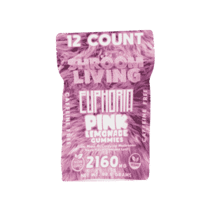 SHROOM LIVING EUPHORIA GUMMIES 12 CT PINK LEMONADE