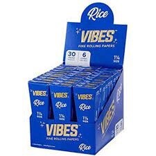 VIBES CONES KING SIZE RICE (BLUE) 6 PK COFFINS
