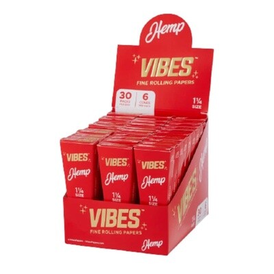 VIBES CONES HEMP (RED) 6 PK