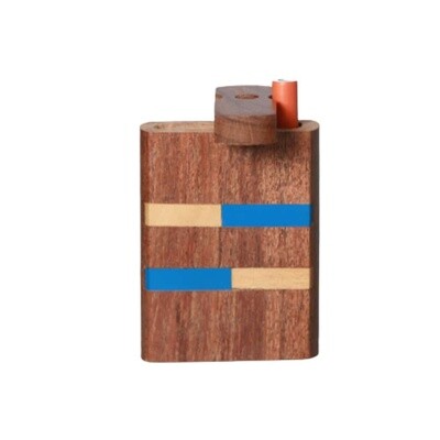 SMALL WOODEN DUGOUT W/INLAY