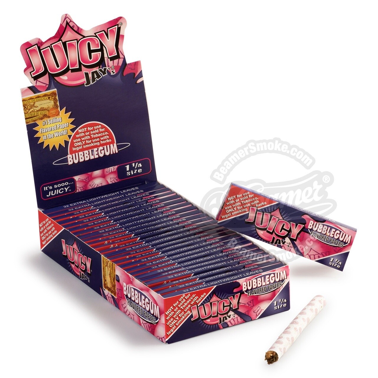 JUICY JAY&#39;S 1 1/4 PAPERS BUBBLEGUM