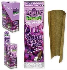 JUICY TERP ENHANCED HEMP WRAPS GRAPE SODA