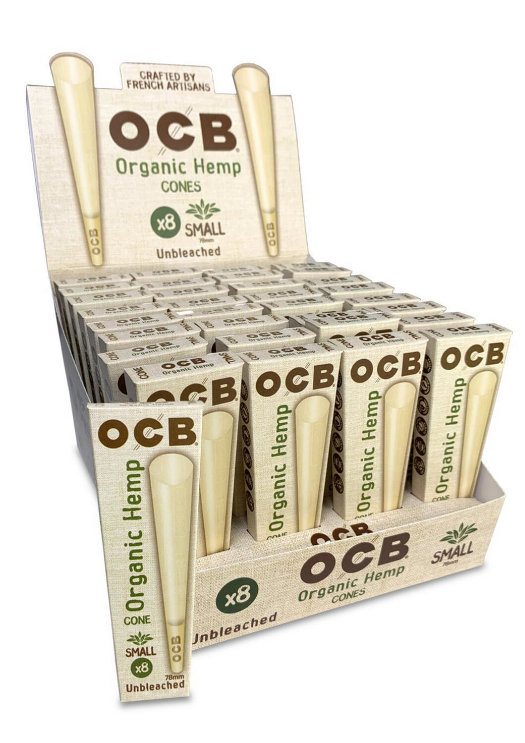 OCB ORGANIC HEMP CONES 1 1/4