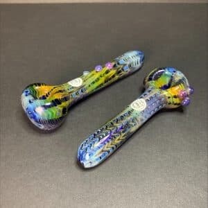 AA BLUE W/ AMBER DOTS