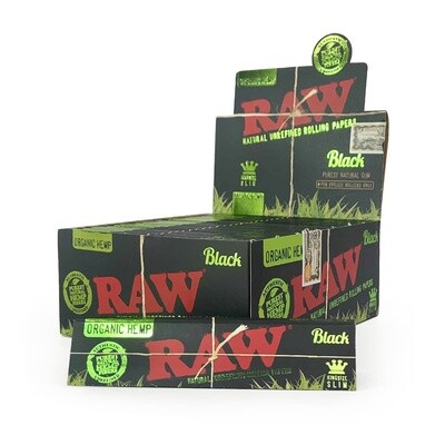 Raw Black ORGANIC King Size Slim Rolling Papers