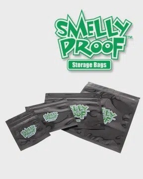 Smelly Proof Bags Small Black 6x4