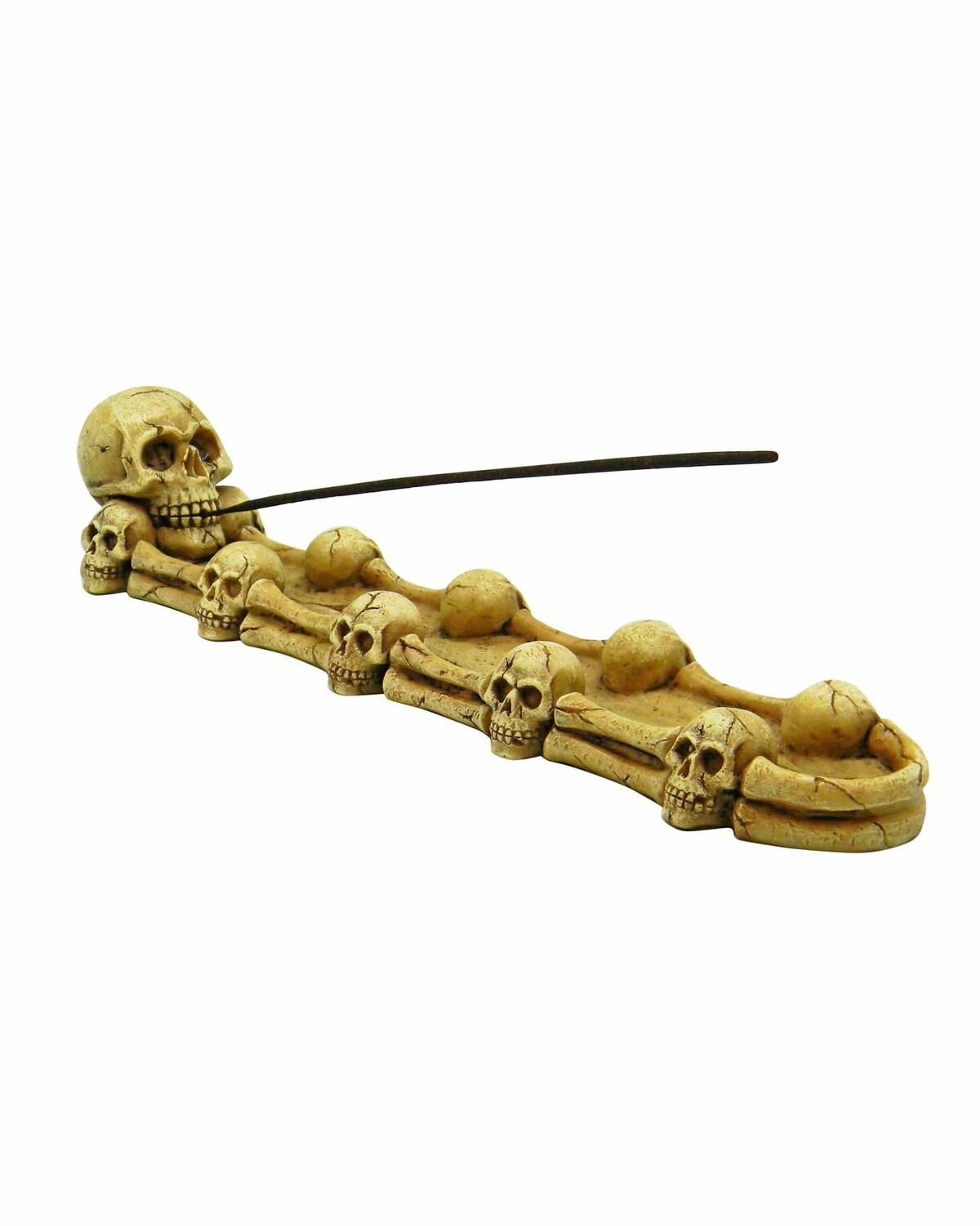 SKULLS BOAT INCENSE HOLDER