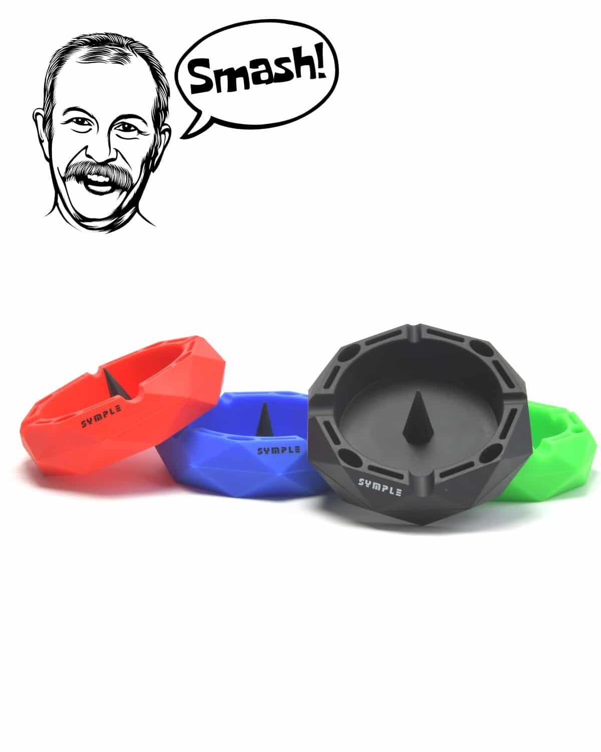 SYMPLE ASHTRAY ROUND VOL. 2 ASSORTED COLORS
