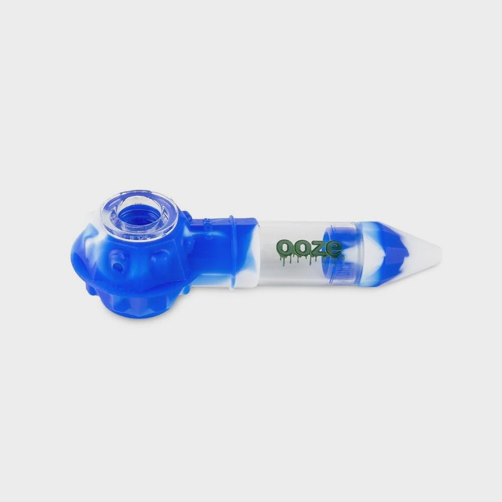 OOZE BOWSER SILICONE PIPE BLUE/WHITE