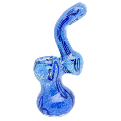 5&quot; COLORED FRIT &amp; TWISTED BUBBLER