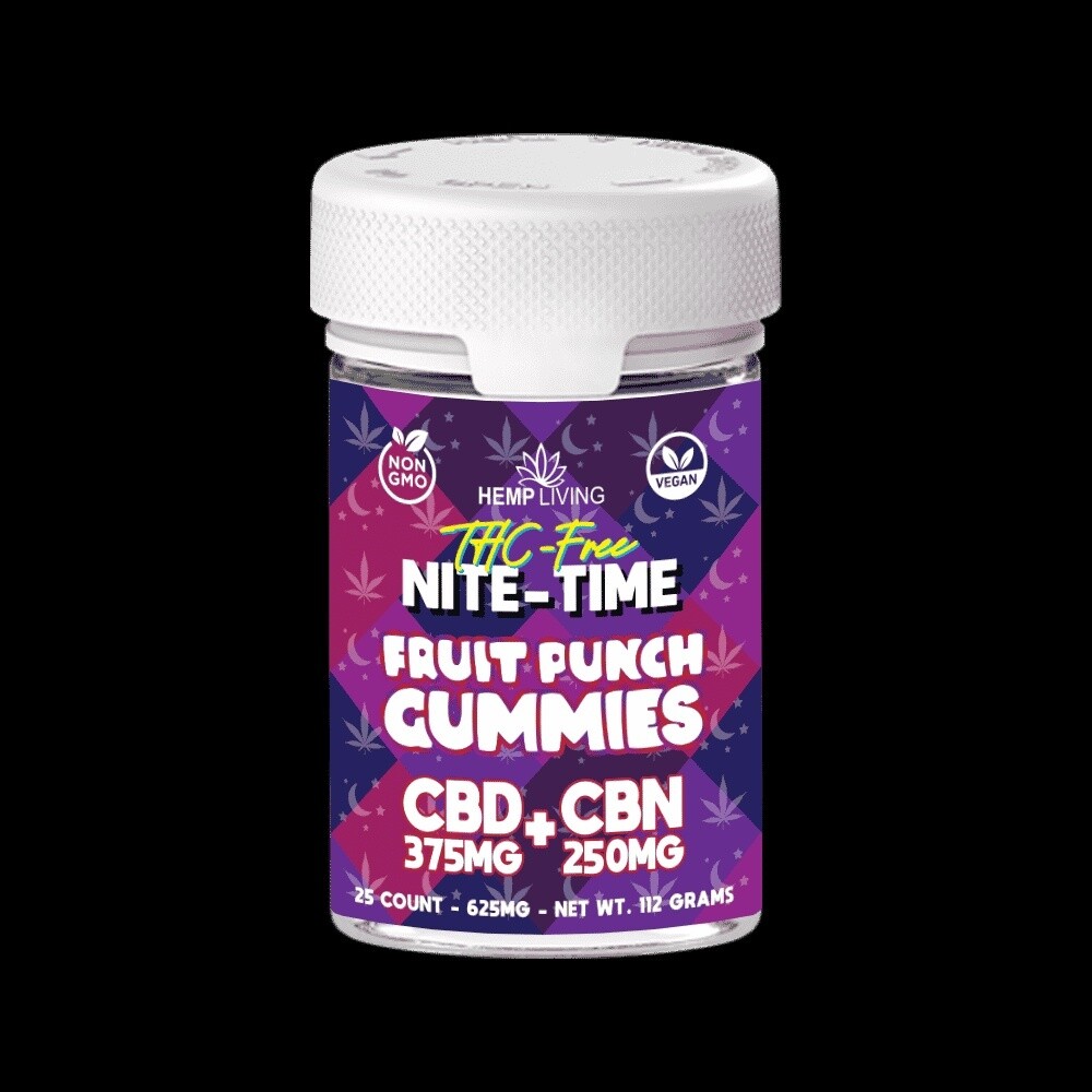 HEMP LIVING THC FREE NITE TIME GUMMIES