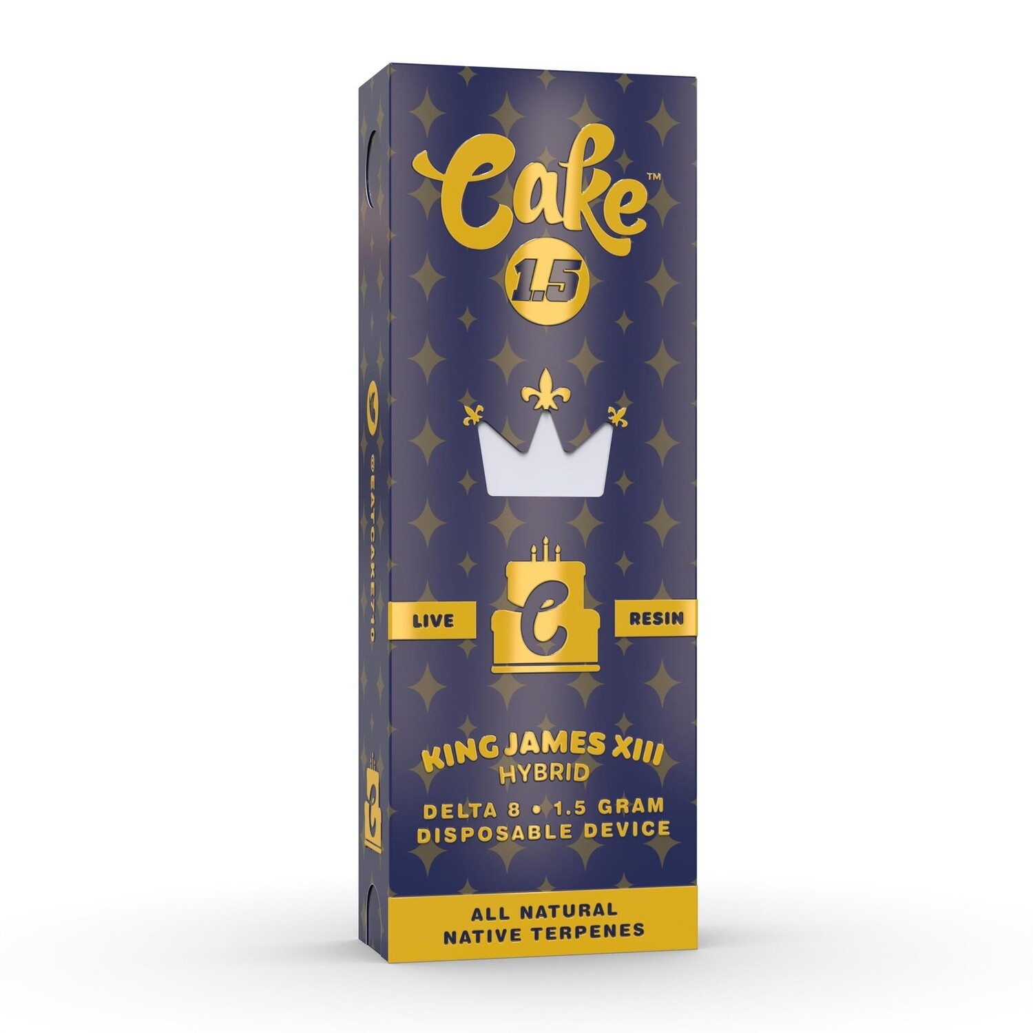 CAKE DELTA 8 DISPOSABLE KING JAMES XIII