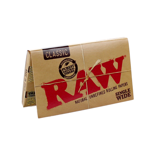 RAW UNREFINED PAPERS SINGLE WIDE