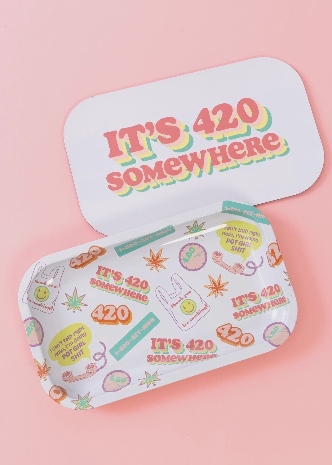 420 ROLLING TRAY W LID