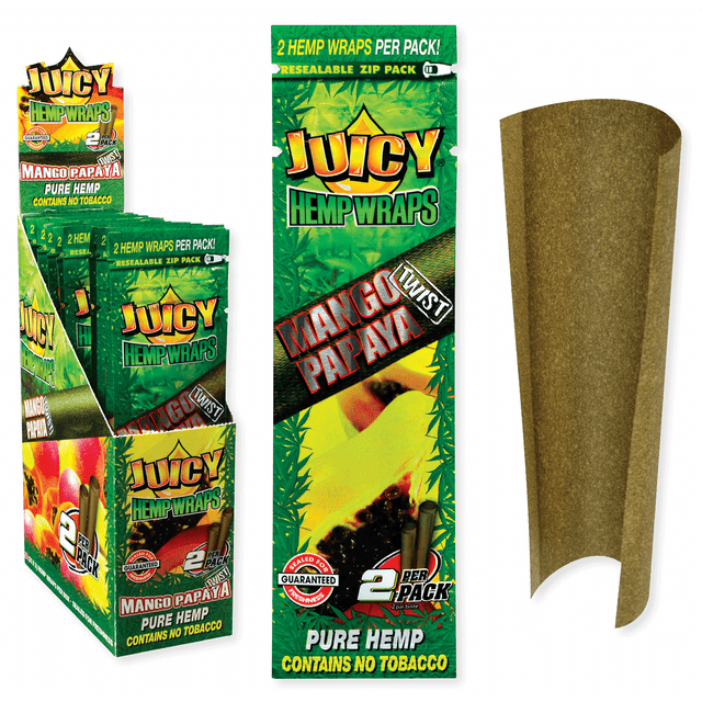 JUICY JAY HEMP WRAPS MANGO PAPAYA