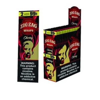 ZIG ZAG HEMP WRAPS CHERRY