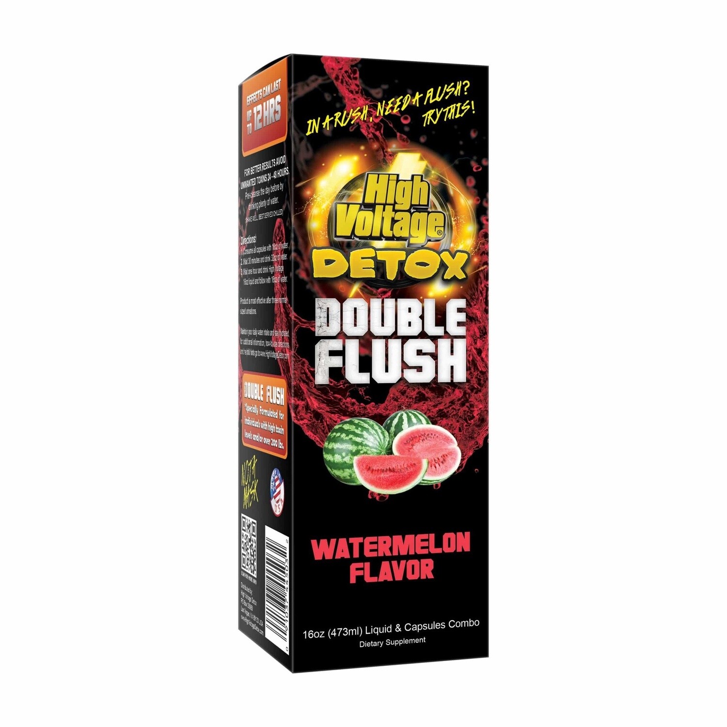 HIGH VOLTAGE DOUBLE FLUSH 16OZ WATERMELON