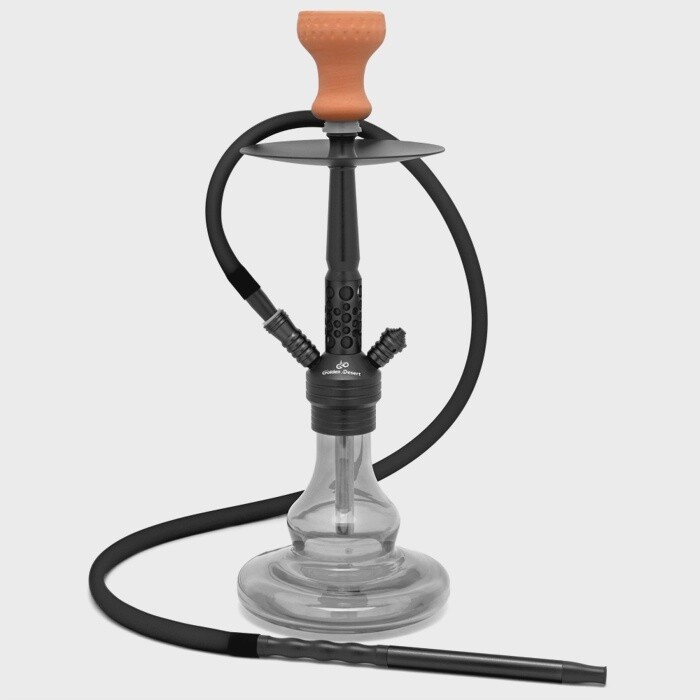 Black (19&quot; Medium) Thunder Hookah - Golden Desert