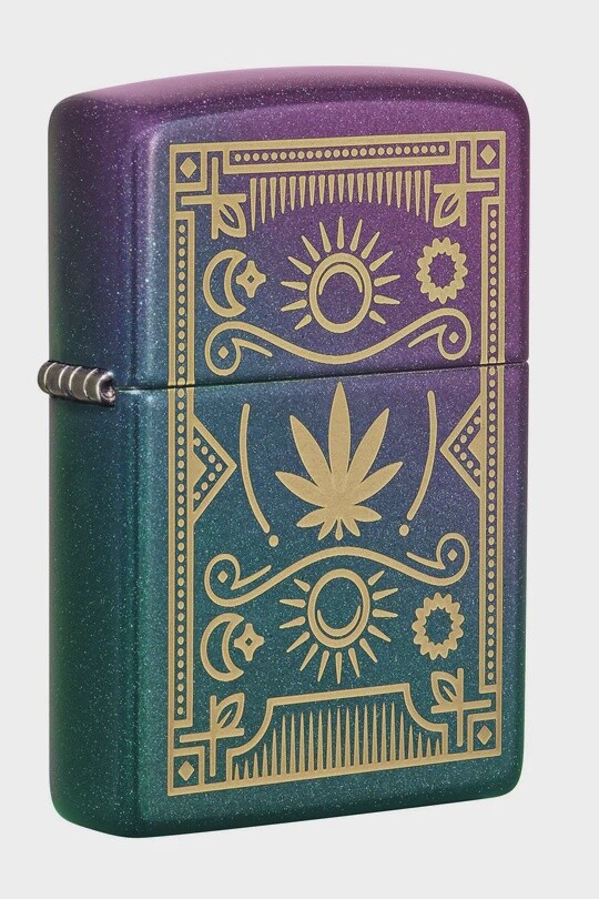 ZIPPO LEAF DESIGN ENGRAVED