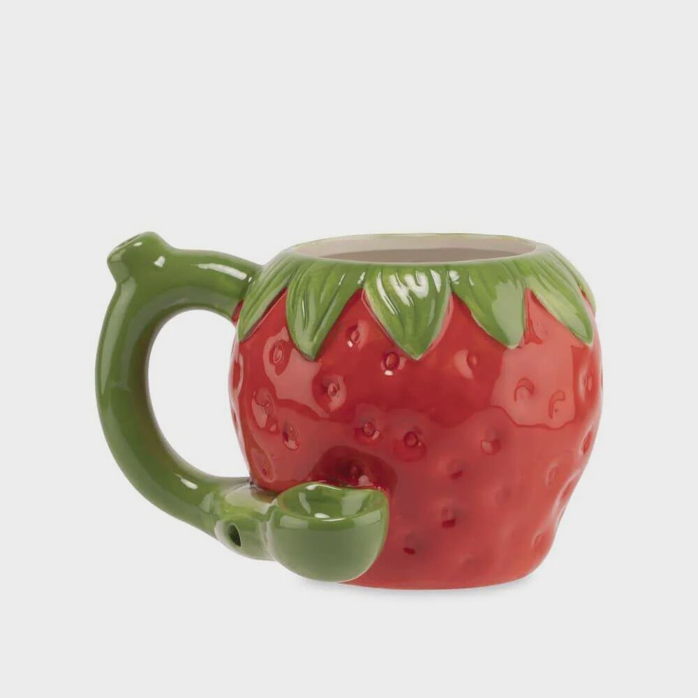 Ceramic Strawberry Mug Pipe