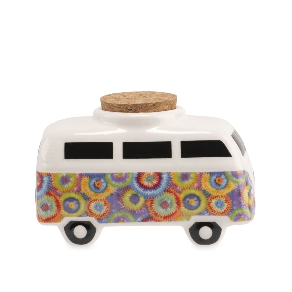 Vintage Bus Ceramic Stash Jar