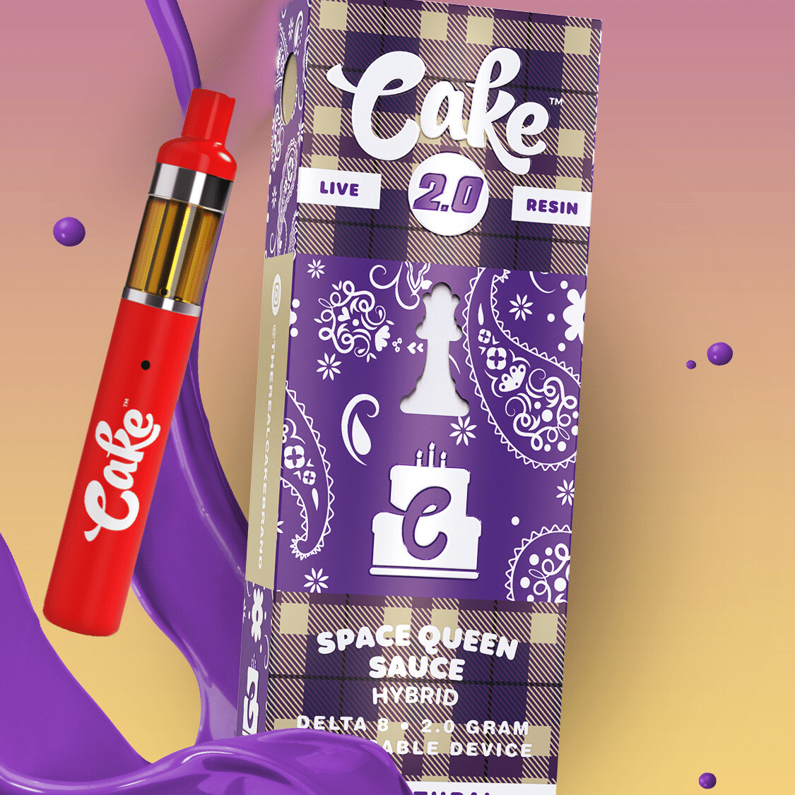 CAKE 2G DISPOSABLE SPACE QUEEN SAUCE